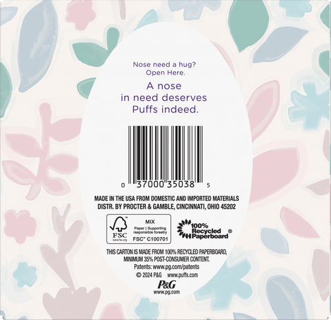 Puffs Facial Tissue Ultra Soft & Strong Cube 56 CT