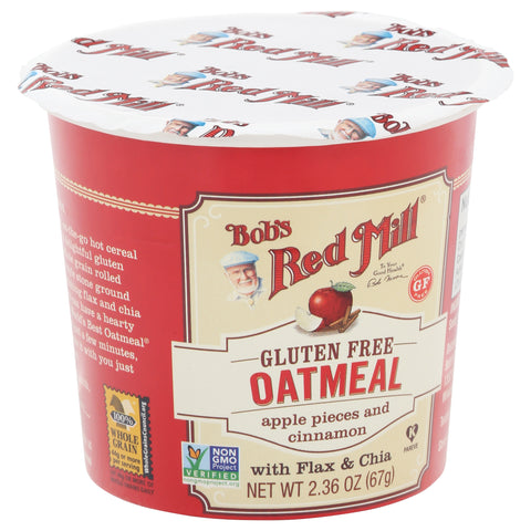 Bob's Red Mill Gluten Free Apple Cinnamon Oatmeal Cup 2.36 OZ