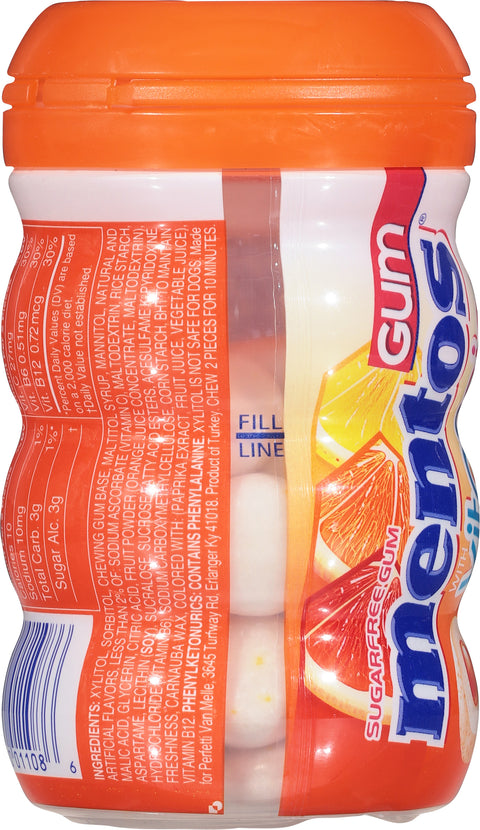 Mentos Sugarfree Citrus Gum with Vitamins 45 ea