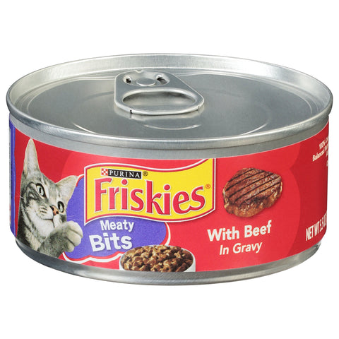 Friskies Canned Beef In Gravy Cat Food  5.5 OZ
