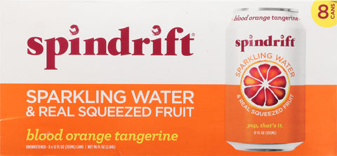 Spindrift Sparkling Water Blood Orange Tangerine 96 FZ