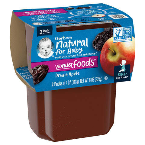 Gerber 2nd Foods Prunes With Apples 8 OZ