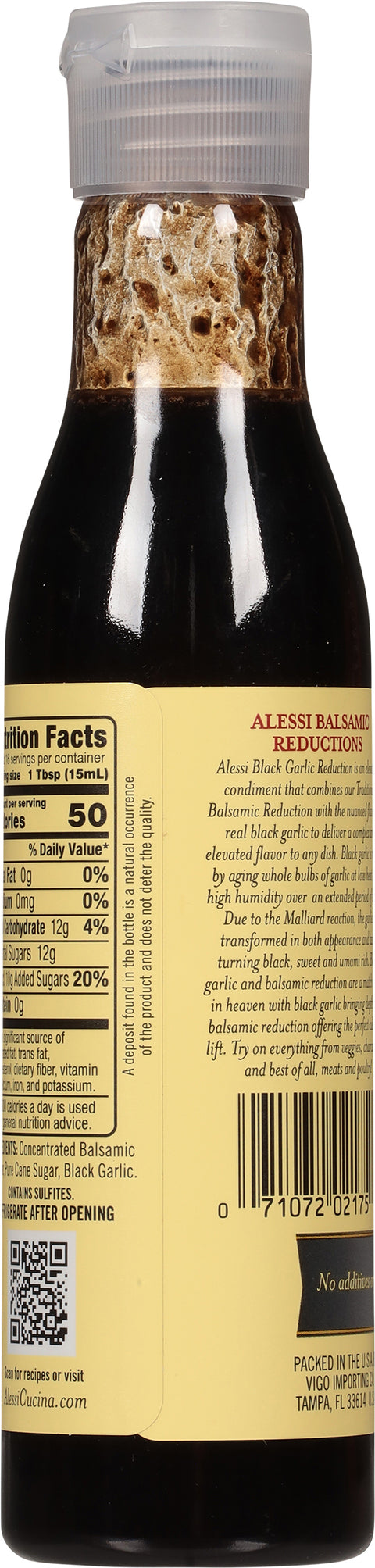 Alessi Premium Black Garlic Balsamic Reduction 8.5 fl oz