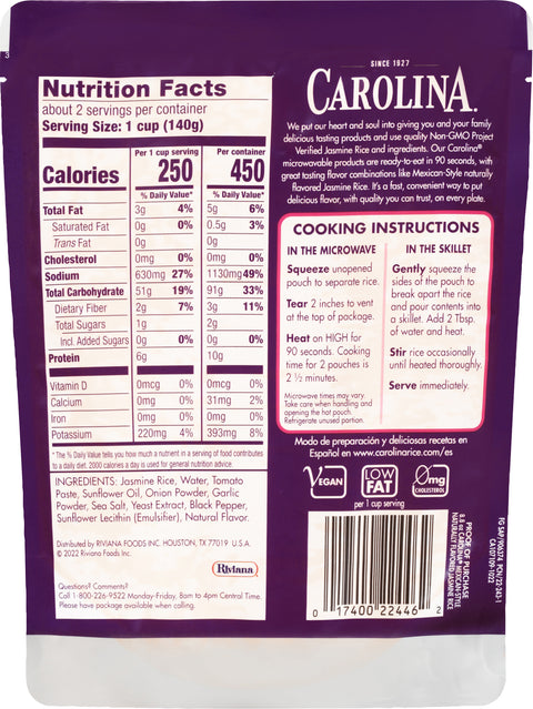 Carolina Mexican Jasmine Rice 8.8 OZ
