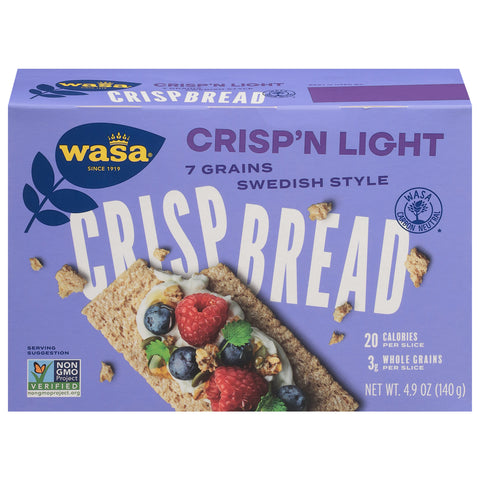Wasa 7 Grain Crisp 'N Light Swedish Style Crispbread 4.9 OZ