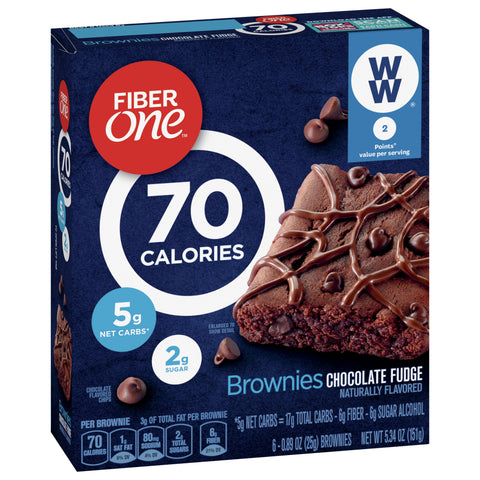 Fiber One 90 Calorie Brownies Chocolate Fudge 5.34 OZ