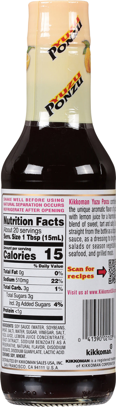 Kikkoman Yuzu Ponzu 10 fl oz