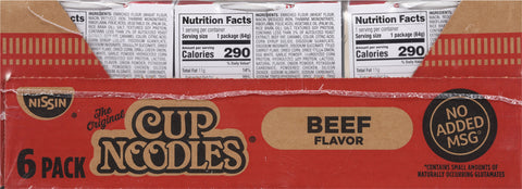 Cup Noodles Soup Beef Flavor 13.5 OZ
