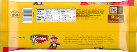 Keebler Cranberry Almond Sandies Shortbread 9.9 OZ