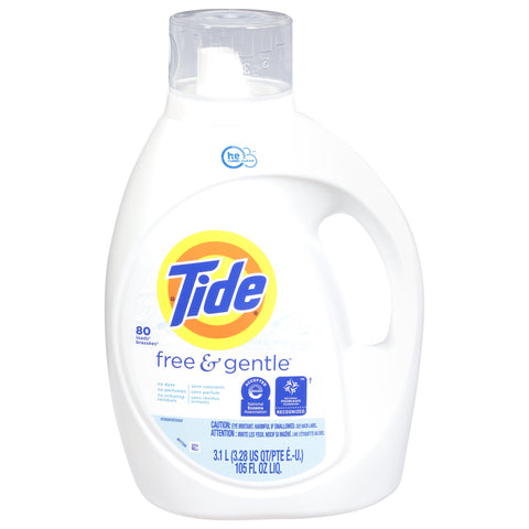 Tide Free & Gentle Detergent 105 fl oz