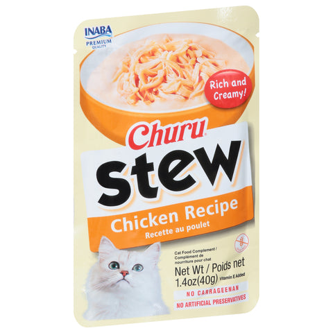 Inaba Churu Stew Chicken Recipe Cat Food Complement 1.4 oz