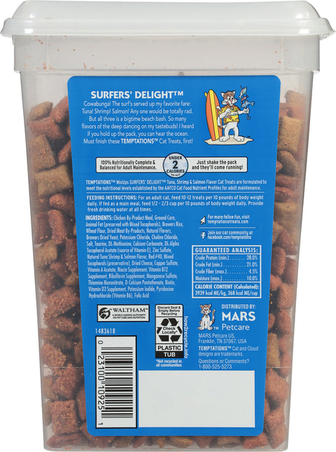 Temptations Surfer's Delight Cat Treats 16 OZ