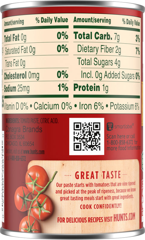 Hunt's Tomato Paste 6 OZ