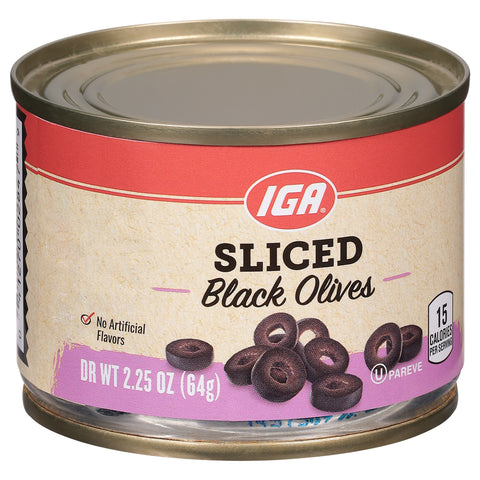 IGA Olives Pitted Sliced 2.25 OZ