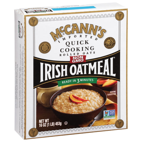 McCann's Quick Cooking Rolled Oats Irish Oatmeal 16 OZ