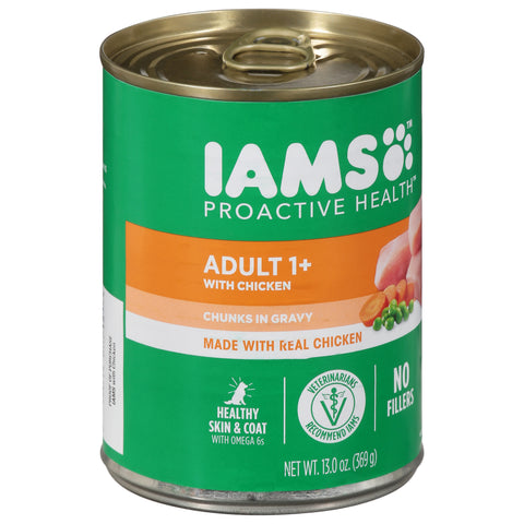 IAMS Proactive Health Adult 1+ with Chicken Dog Food 13 oz