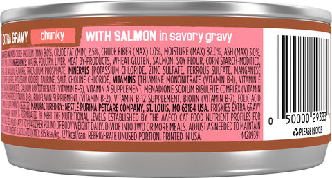 Friskies Extra Gravy Chunky With Salmon 5.5 OZ