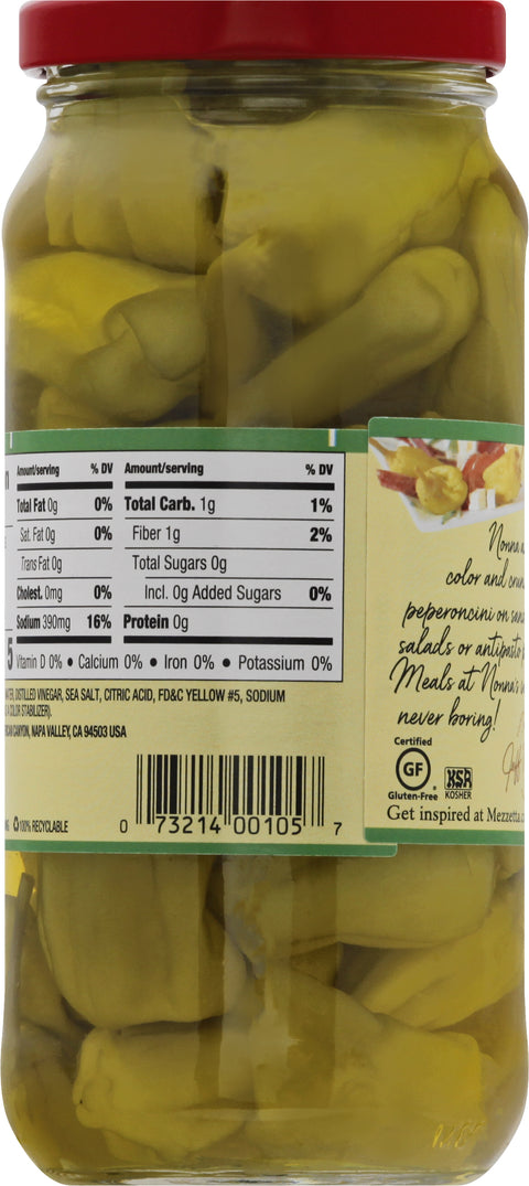 Mezzetta Deli-Sliced Golden Greek Peperoncini 16 FZ