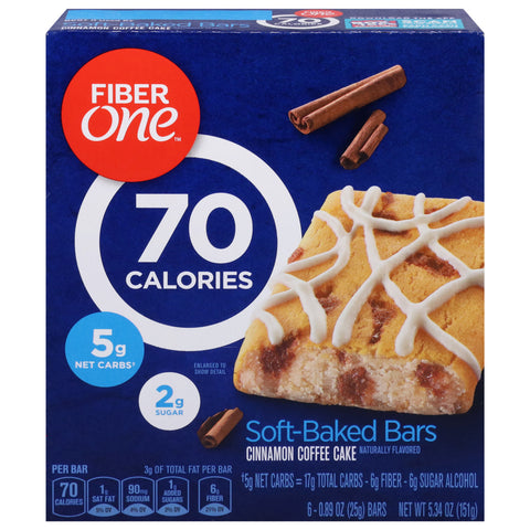 Fiber One Soft-Baked Cinnamon Coffee Cake Bars 6