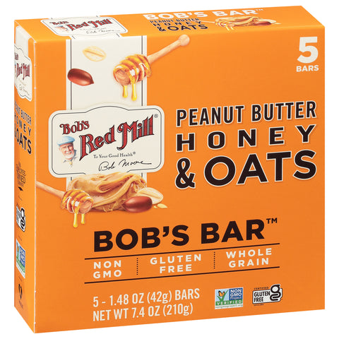Bob's Red Mill Peanut Butter Honey And Oats Bar 7.4 OZ