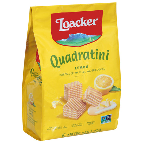Loacker Quadratini Lemon Wafer Cookies 8.82 OZ