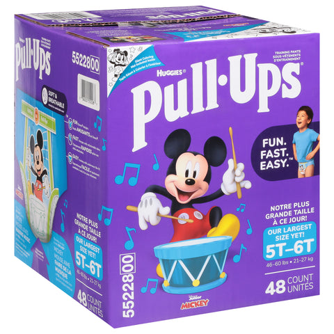 Pull-Ups Boys' Potty Training Pants, 5T-6T (50+ lbs), 48 Count