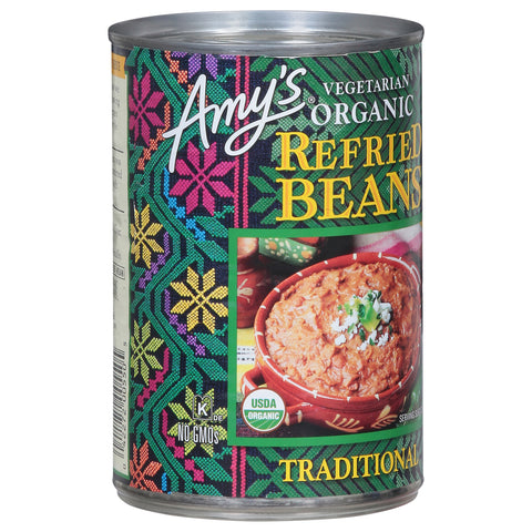 Amy's Organic Vegetarian Traditional Refried Beans 15.4 OZ