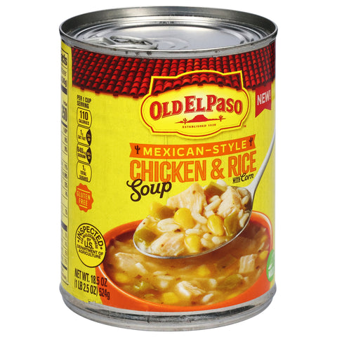 Old El Paso Mexican-Style Mild Chicken & Rice with Corn Soup 18.5 oz