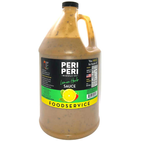 Peri Peri Lemon Herb Sauce - 1 GAL 4 Pack