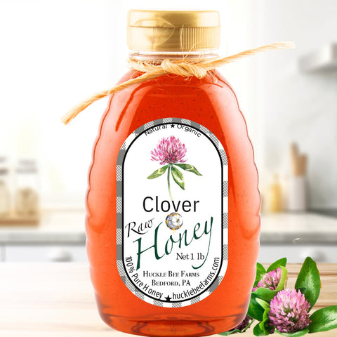 100% Pure Clover Honey - Enhance Cooking w/Natural Sweetness
