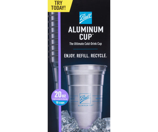 Ball Aluminum Cups - 10 CT 10 Pack – StockUpExpress