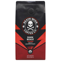 Death Wish Coffee Co Ground Dark Roast Coffee - 10 OZ 6 Pack