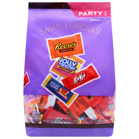 Hershey's Sweets & Chocolate Snack Size Candy Assortment Party Pack 30.54 oz - 8 Pack