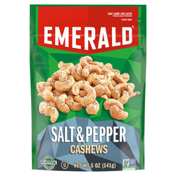 Emerald Salt And Pepper Cashews - 5 OZ 6 Pack