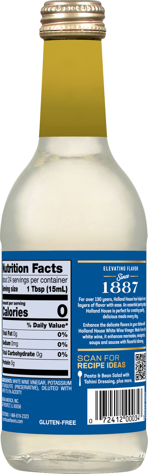 Holland House White Wine Vinegar 12 FZ