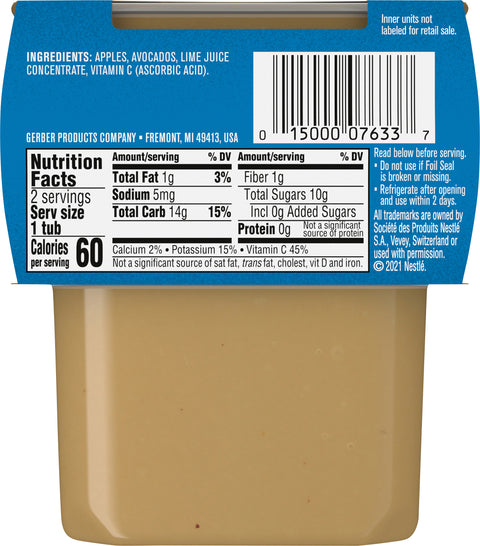 Gerber 2nd Foods Apple Avocado 8 OZ