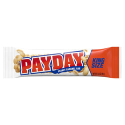Payday King Size Peanut Caramel Candy Bar - 3.4 OZ 18 Pack