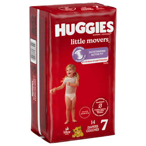 Huggies Little Movers Size 7 Diapers 14 CT