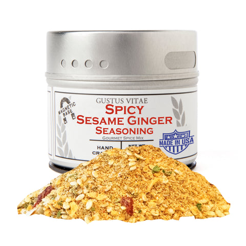 Gustus Vitae Spicy Sesame Ginger Seasoning - 2.3 OZ 8 Pack