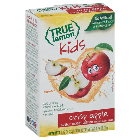 True Lemon Kids Drink Mix Crisp Apple - 1.23 OZ 12 Pack