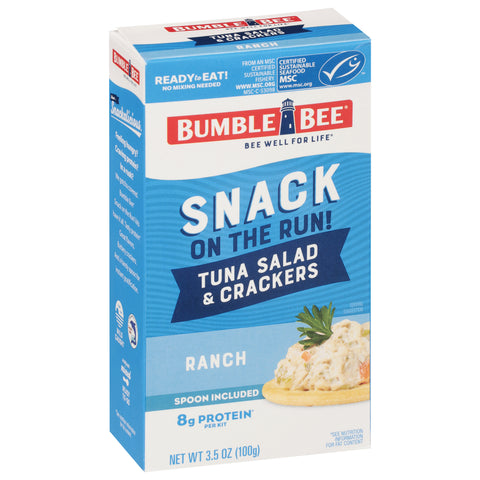Bumble Bee Snack On The Run Tuna Salad With Crackers Kit 3.5 OZ