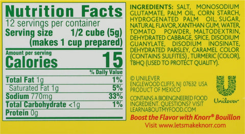 Knorr Extra Large Vegetable Bouillon Cubes 2.1 OZ