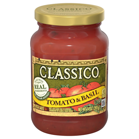 Classico Sauce Pasta Tomato & Basil 14 OZ