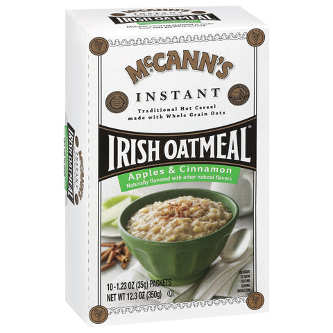 McCann's Instant Irish Oatmeal Apple & Cinnamon 12.3 OZ