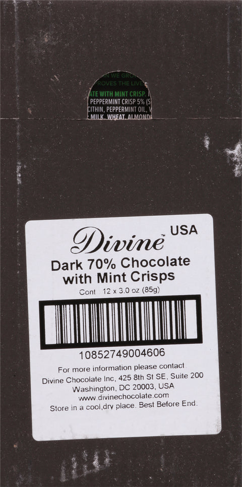 Divine Smooth Chocolate with Mint Crisp 3 oz