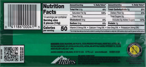 Andes Thins Creme De Menthe 28 ea