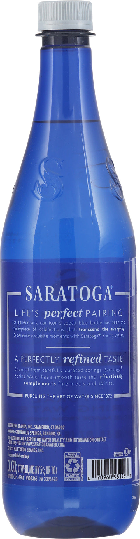 Saratoga Natural Still Spring Water 28 fl oz