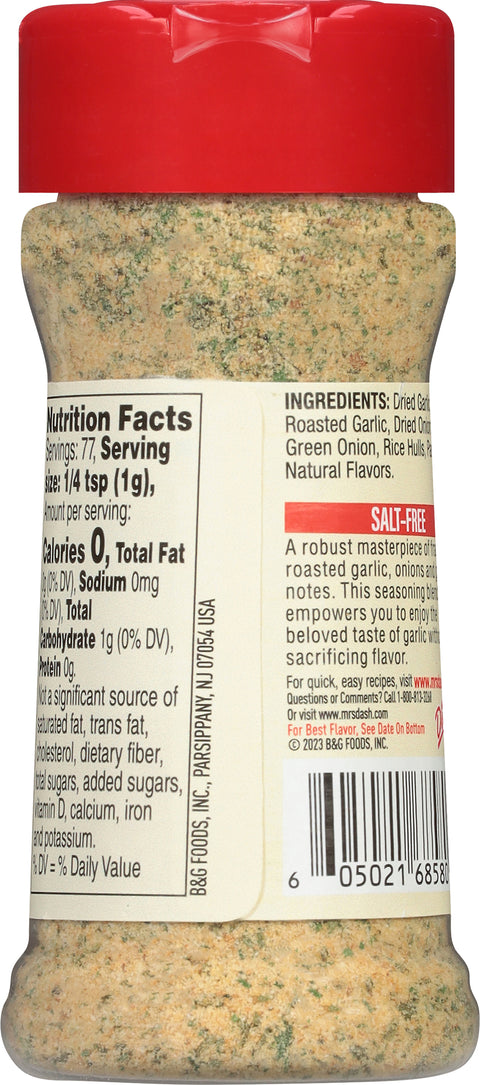 Dash Salt Free Ultimate Garlic Seasoning Blend, 2.7 oz