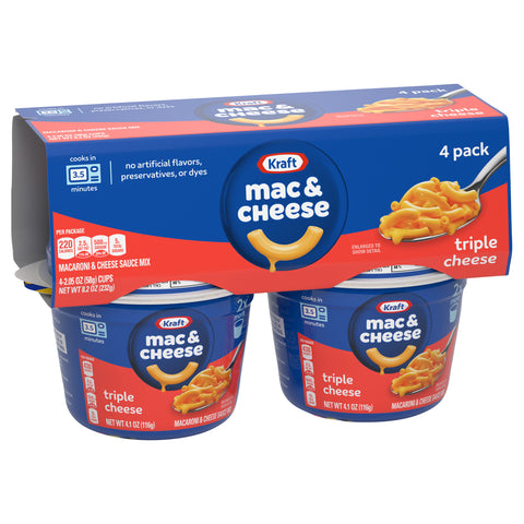 Kraft Macaroni & Cheese Cup 3 Cheese 8.2 OZ