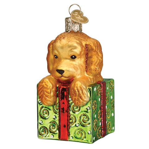 Doodle Puppy Surprise Ornament